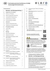 elero 49 232.5601 Nutzungsinformation