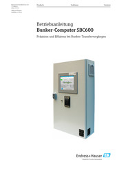 Endress+Hauser Bunker-Computer SBC600 Betriebsanleitung