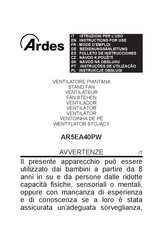 Ardes AR5EA40PW Bedienungsanleitung