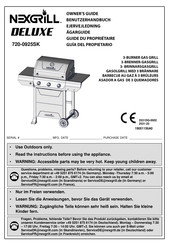 Nexgrill DELUXE 720-0925SK Benutzerhandbuch