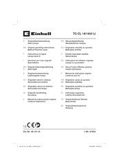 EINHELL TC-CL 18/1800 Li Originalbetriebsanleitung