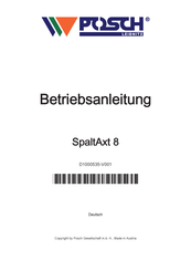 Posch SpaltAxt 8 Betriebsanleitung