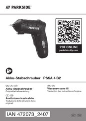 Parkside PSSA 4 B2 Originalbetriebsanleitung