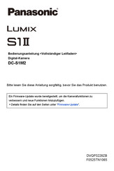 Panasonic Lumix S1II Bedienungsanleitung