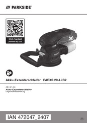 Parkside 472047 2407 Originalbetriebsanleitung