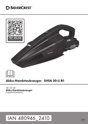 Silvercrest SHSA 20-Li B1 Originalbetriebsanleitung