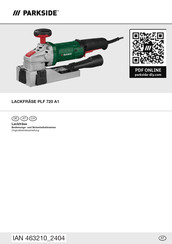 Parkside PLF 720 A1 Bedienungs- Und Sicherheitshinweise Originalbetriebsanleitung