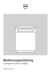 V-ZUG 12037 Bedienungsanleitung