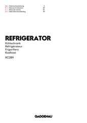Gaggenau RC 289 Gebrauchsanleitung