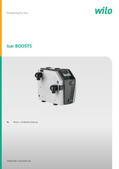 Wilo Isar BOOST5 Serie Einbau- Und Betriebsanleitung