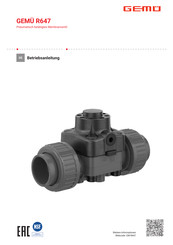 Gemü R647 Betriebsanleitung