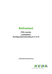 Keba KeContact P30 x Serie Konfigurationshandbuch