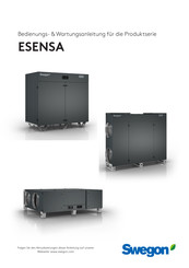 Swegon ESENSA PX TOP Bedienungs- & Wartungsanleitung
