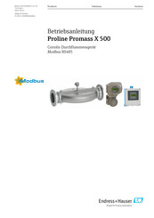 Endress+Hauser Proline Promass X 500 Betriebsanleitung
