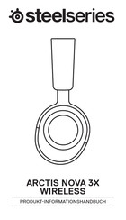 SteelSeries 61690 Produktinformationshandbuch