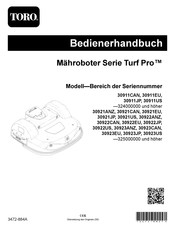 Toro Turf Pro 30922JP Bedienerhandbuch