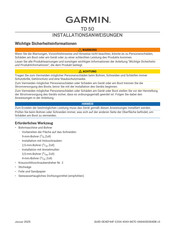 Garmin TD 50 Installationsanweisungen