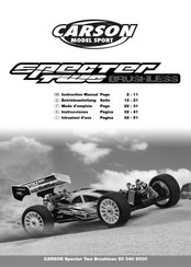 Carson specter two brushless Betriebsanleitung