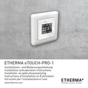 Etherma eTOUCH-PRO-1 Installations- Und Bedienungsanleitung