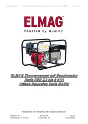 Elmag SEB 7500WD/20-AVR Gebrauchsanweisung
