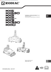 Zodiac MX10 Installations- Und Benutzerhandbuch