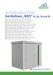 biohort NEO 1B Aufbauanleitung