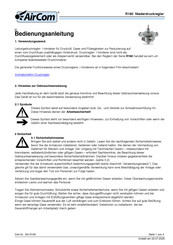 Aircom R160 Bedienungsanleitung
