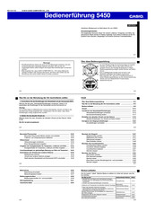 Casio 5450 Bedienerführung