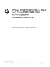HP Latex R2000 Einführende Informationen