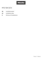 Miele PFD 104 SCVi Installationsplan