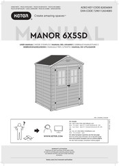Keter MANOR 6x5SD Gebrauchsanleitung