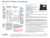 Mitel 6915 Kurzanleitung