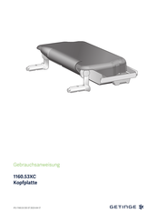 Getinge 1160.53BC/GC Gebrauchsanweisung