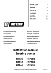 Vetus HTP2010B Installationshandbuch