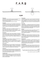 Faro KLIM-S WITY LIGHT 34281WP-11L Bedienungsanleitung
