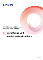 Epson WorkForce Enterprise AM-C5000 Serie Administrationshandbuch