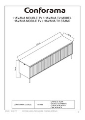 CONFORAMA HAVANA 607665 Bedienungsanleitung