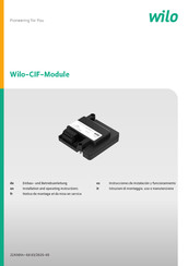 Wilo CIF Einbau- Und Betriebsanleitung