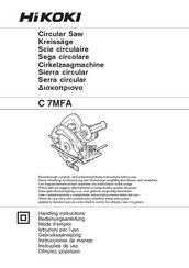 HIKOKI C 7MFA Bedienungsanleitung