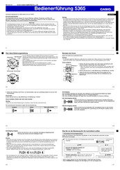 Casio PRW-6000SYT-1 Bedienerführung