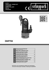 Scheppach DWP750 Originalbetriebsanleitung
