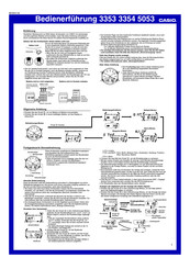 Casio WVA-620DE-2AV Bedienerführung