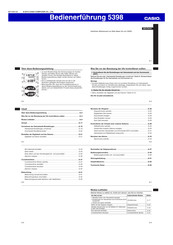 Casio 5398 Bedienerführung