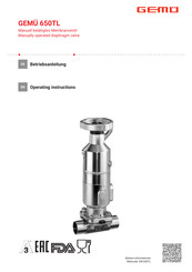 Gemü 650TL Betriebsanleitung
