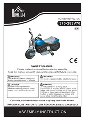 Homcom 370-283V70 Bedienungsanleitung