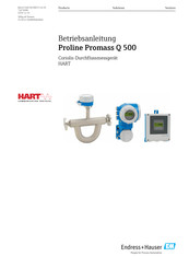 Endress+Hauser Proline Promass Q 500 Betriebsanleitung