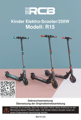 RCB R15 Gebrauchsanweisung