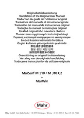 Mahr MarSurf M 310 Originalbetriebsanleitung