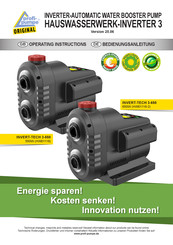 profi-pumpe INVERT-TECH 3-550 Bedienungsanleitung