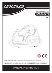Aiyaplay 370-382V70 Bedienungsanleitung